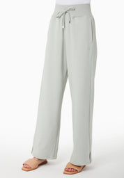 Sweatpants in TENCEL™ Modal & Organic Cotton in green moss - Ecomarket.com