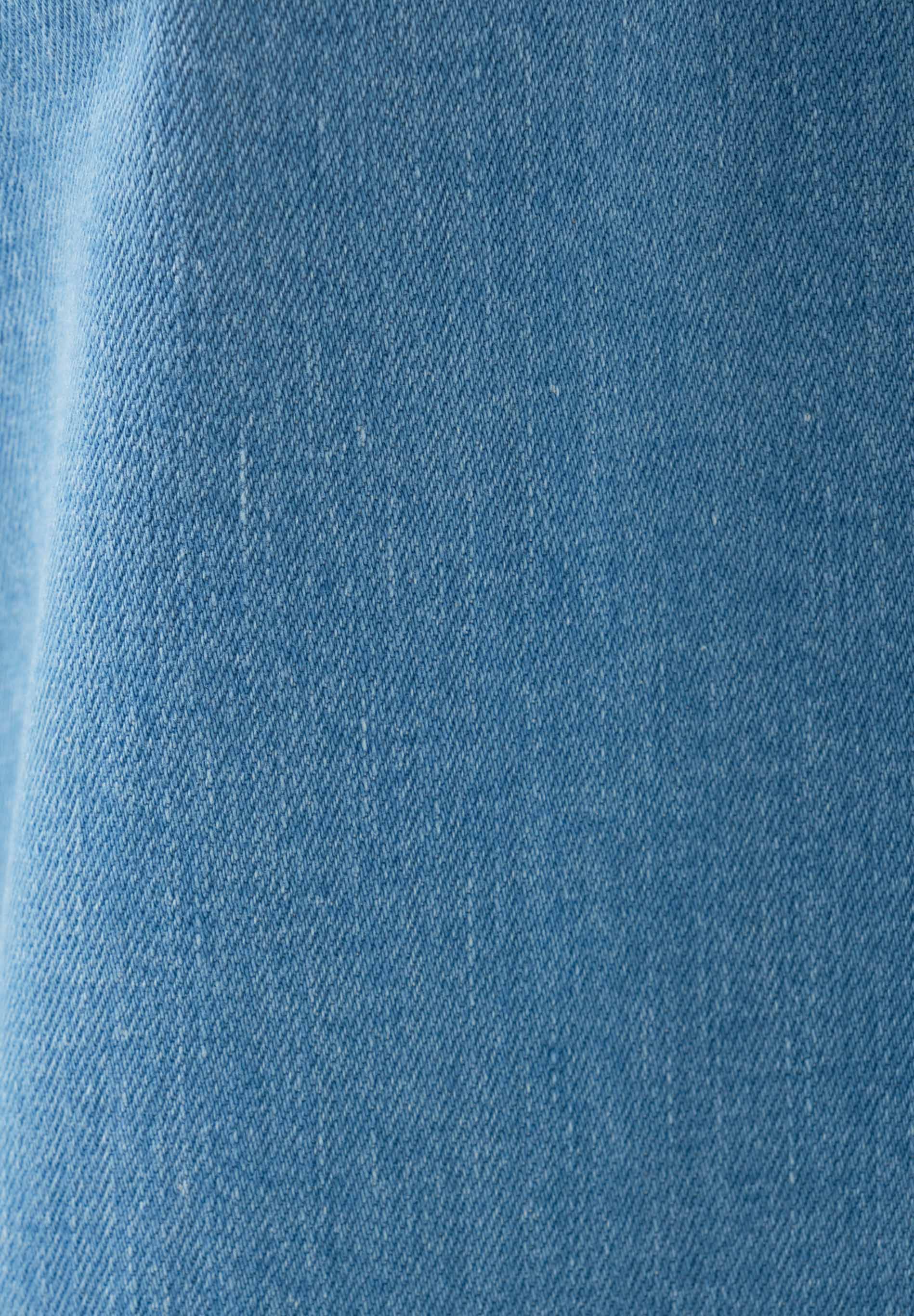 Wide-Leg Jeans in Organic Cotton with Low-Impact Light Wash - Ecomarket.com