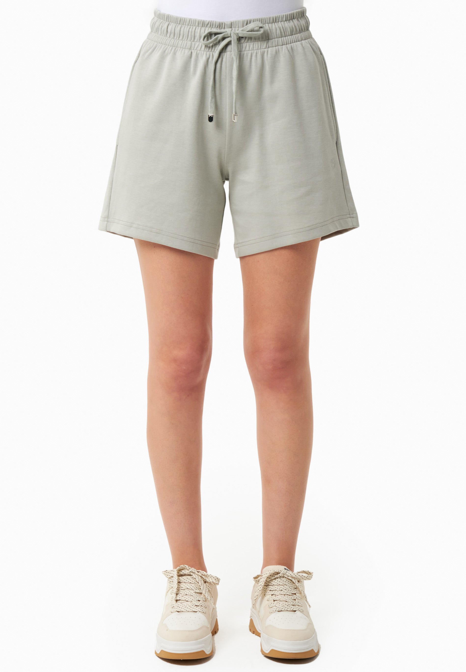 Sweat Shorts in TENCEL™ Modal & Organic Cotton in green moss - Ecomarket.com
