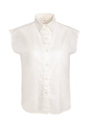 Blouse in Organic Cotton & Linen Blend in off white - Ecomarket.com