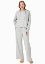 Sweat Hoodie in TENCEL™ Modal & Organic Cotton in green moss - Ecomarket.com