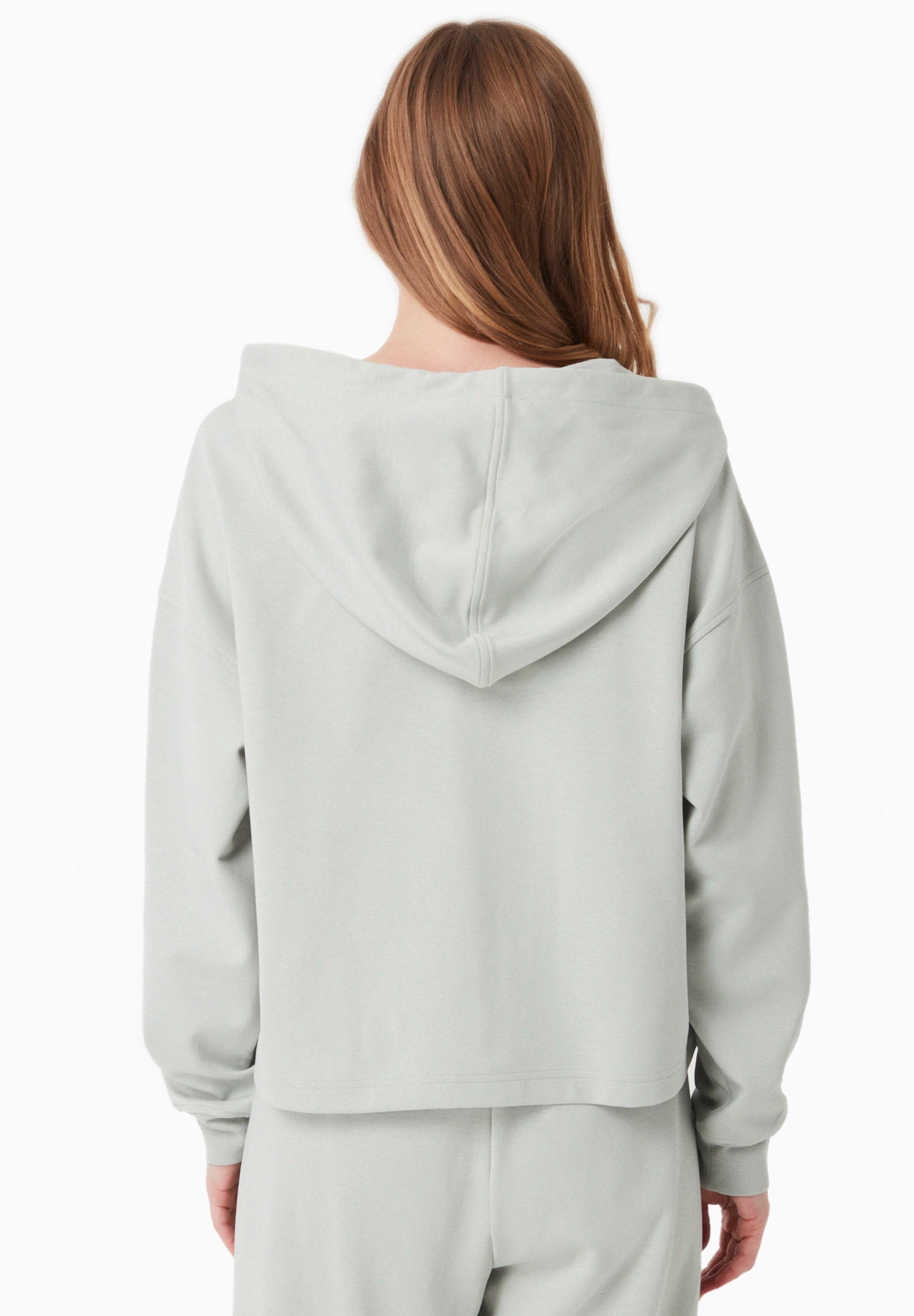 Sweat Hoodie in TENCEL™ Modal & Organic Cotton in green moss - Ecomarket.com