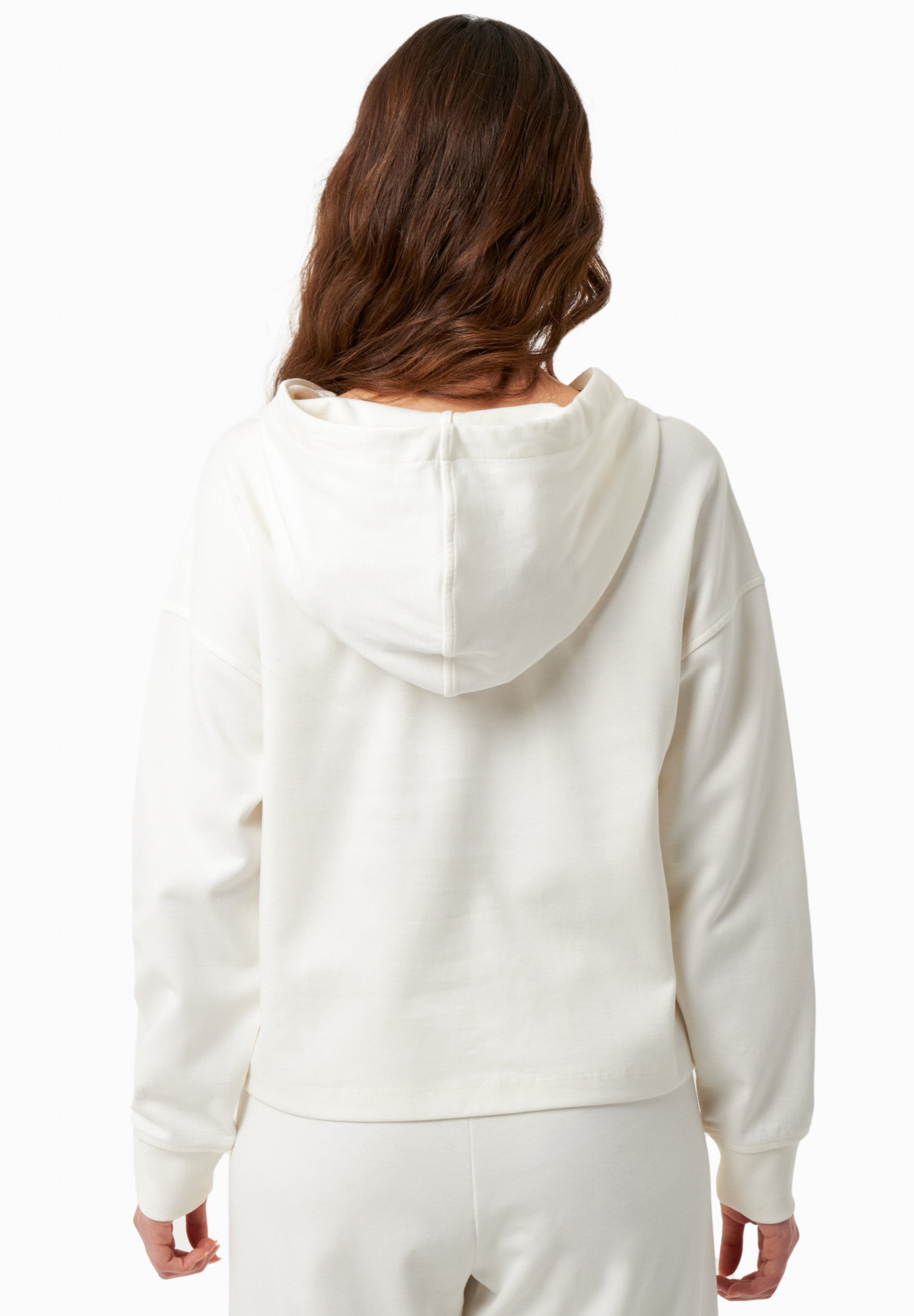 Sweat Hoodie in TENCEL™ Modal & Organic Cotton in off white - Ecomarket.com