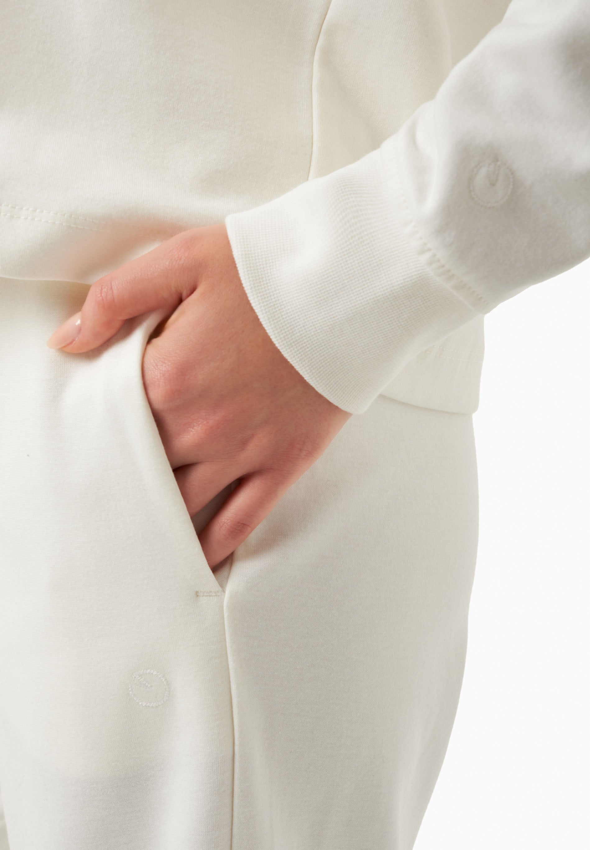 Sweat Hoodie in TENCEL™ Modal & Organic Cotton in off white - Ecomarket.com