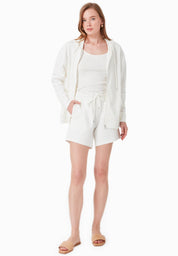 Zip Hoodie in TENCEL™ Modal & Organic Cotton in off white - Ecomarket.com