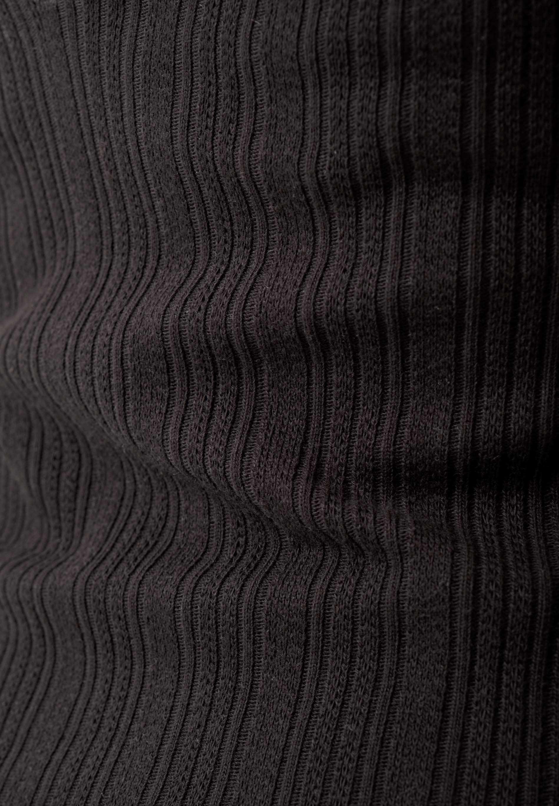 Jacquard Rib Dress in Organic Cotton black - Ecomarket.com