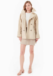 Trench Coat in Organic Cotton Twill - Ecomarket.com