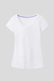 Scoop Neck Cotton Modal Blend T-shirt - Ecomarket.com