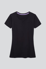 Short Sleeve Crew Neck Cotton Modal Blend T-shirt - Ecomarket.com