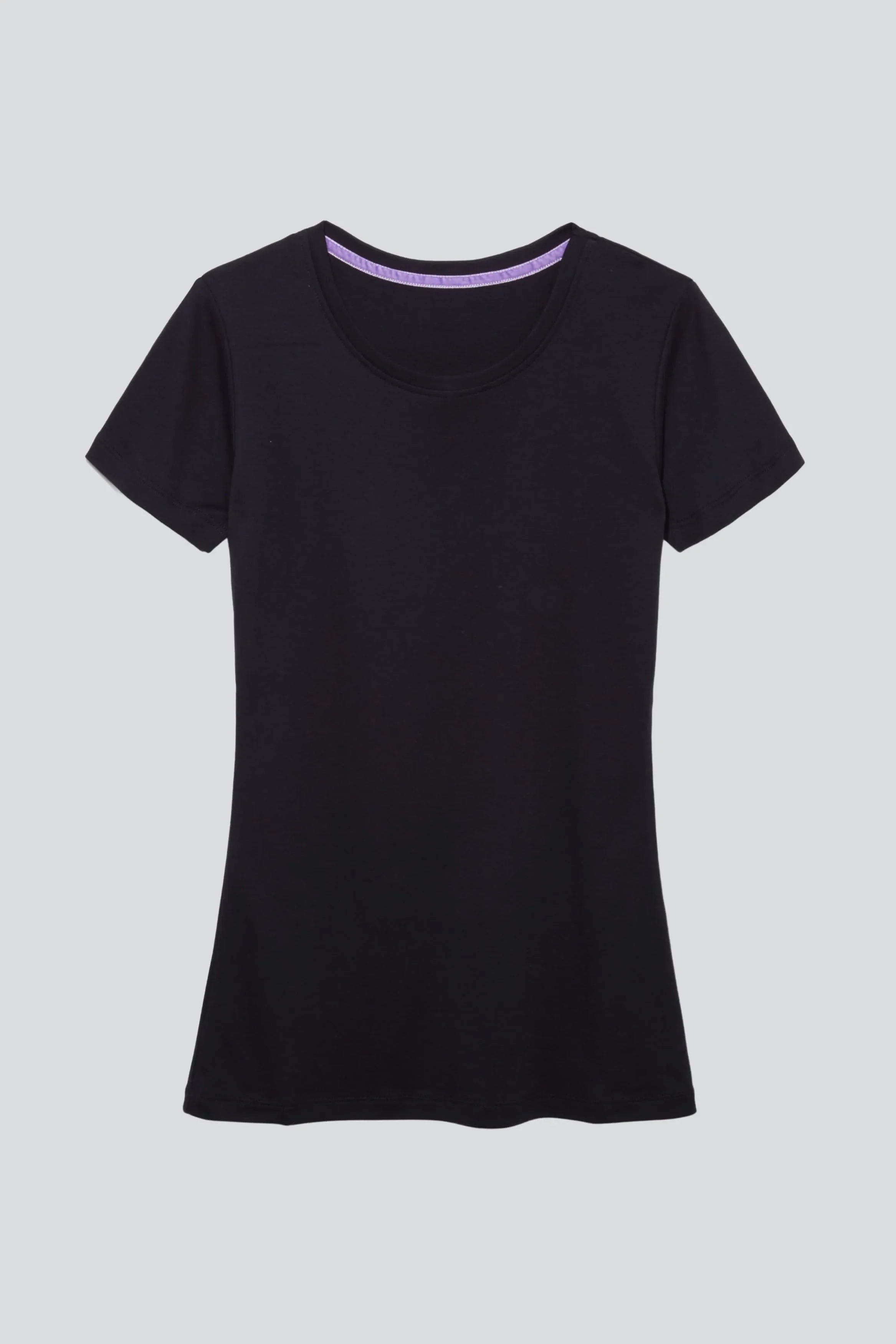 Short Sleeve Crew Neck Cotton Modal Blend T-shirt - Ecomarket.com