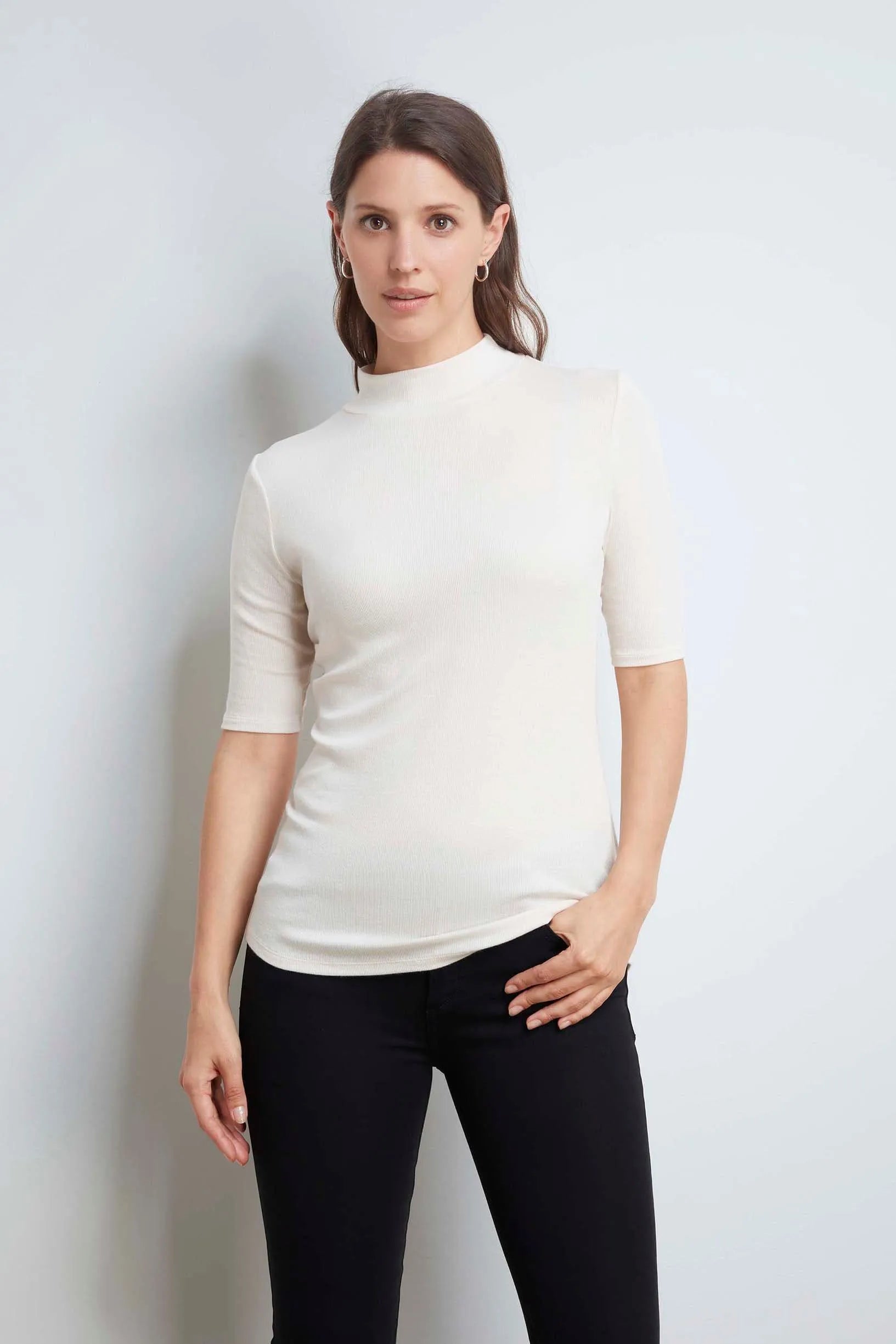 Mock Neck Micro Modal Top - Ecomarket.com