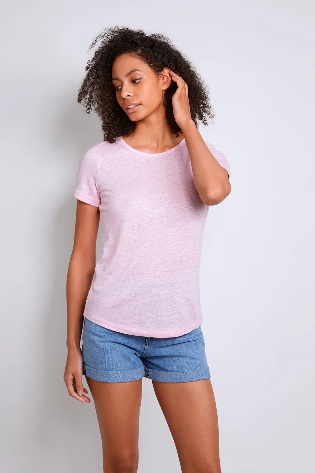 Linen T-shirt in different colors - Ecomarket.com