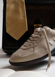 Delta-Series Handmade Vegan Sneakers in Beige - Ecomarket.com