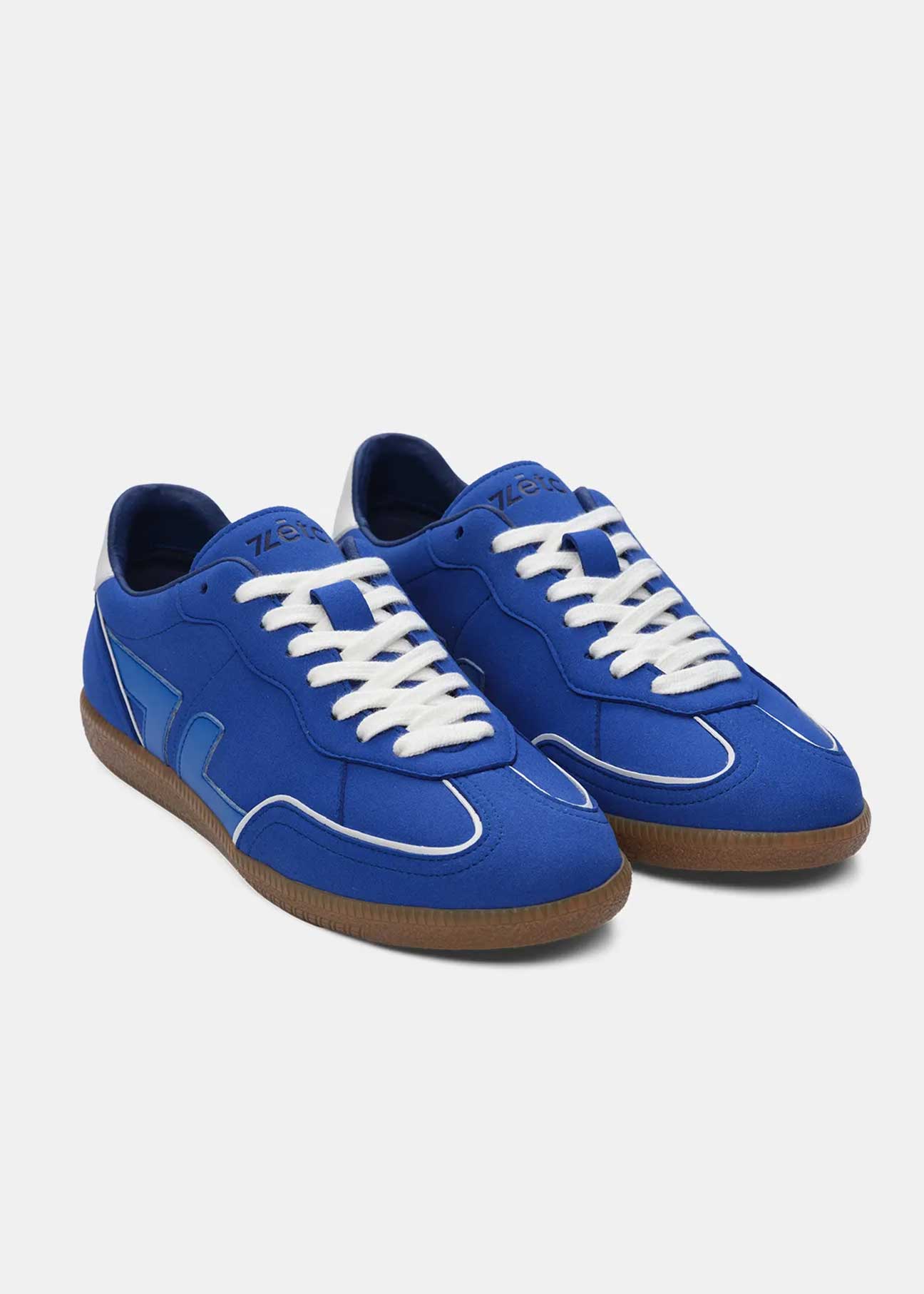 Delta-Series Handmade Vegan Sneakers in Cobalt Blue - Ecomarket.com
