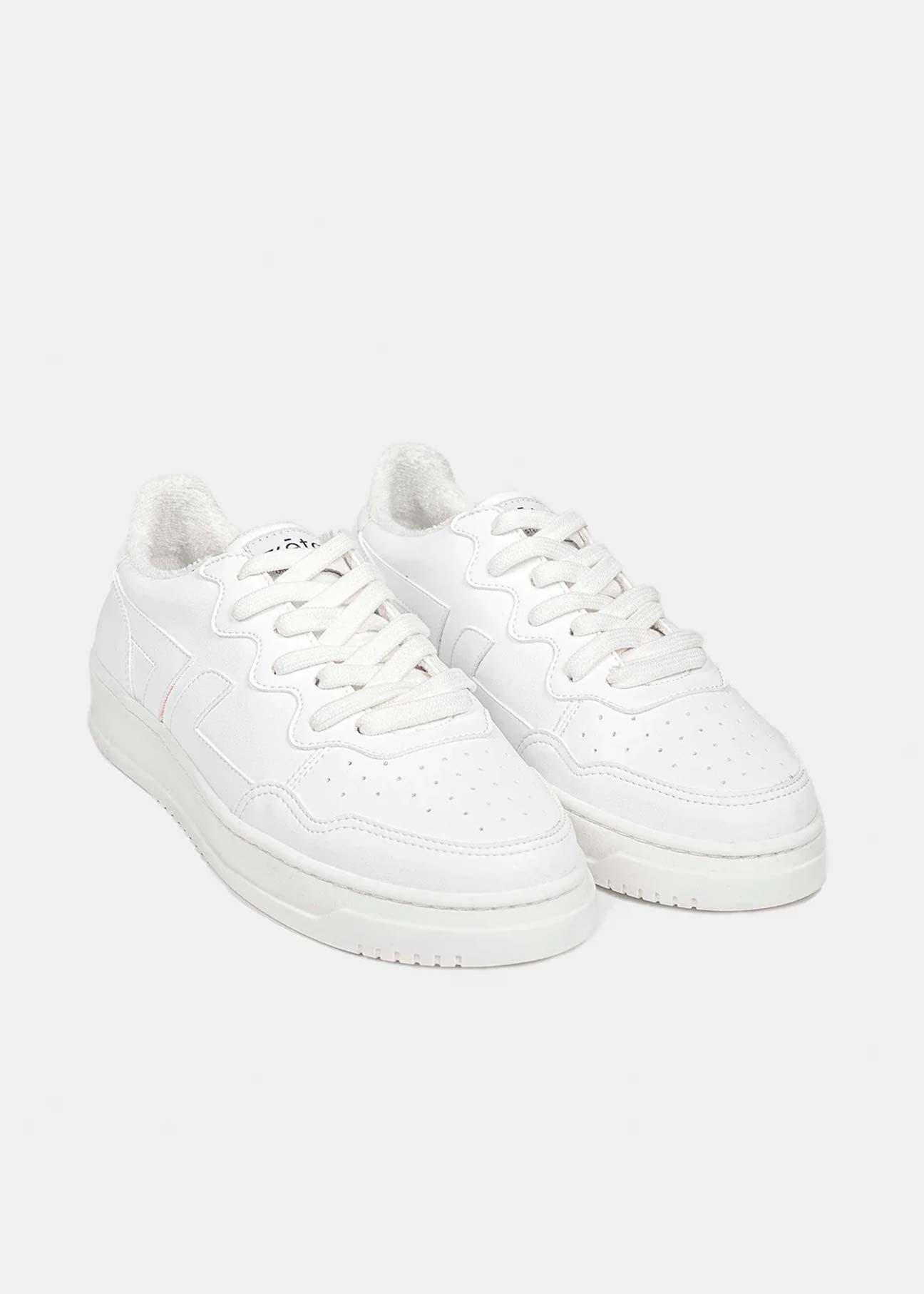 Beta-Series B0 Handmade Vegan Sneakers in White - Ecomarket.com