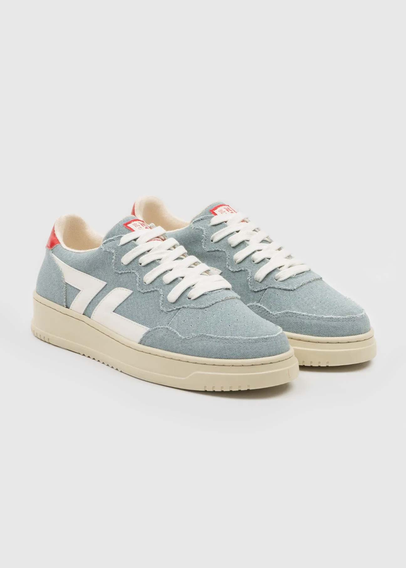 Beta-Series B4 Handmade Vegan Sneakers in Azulino - Ecomarket.com