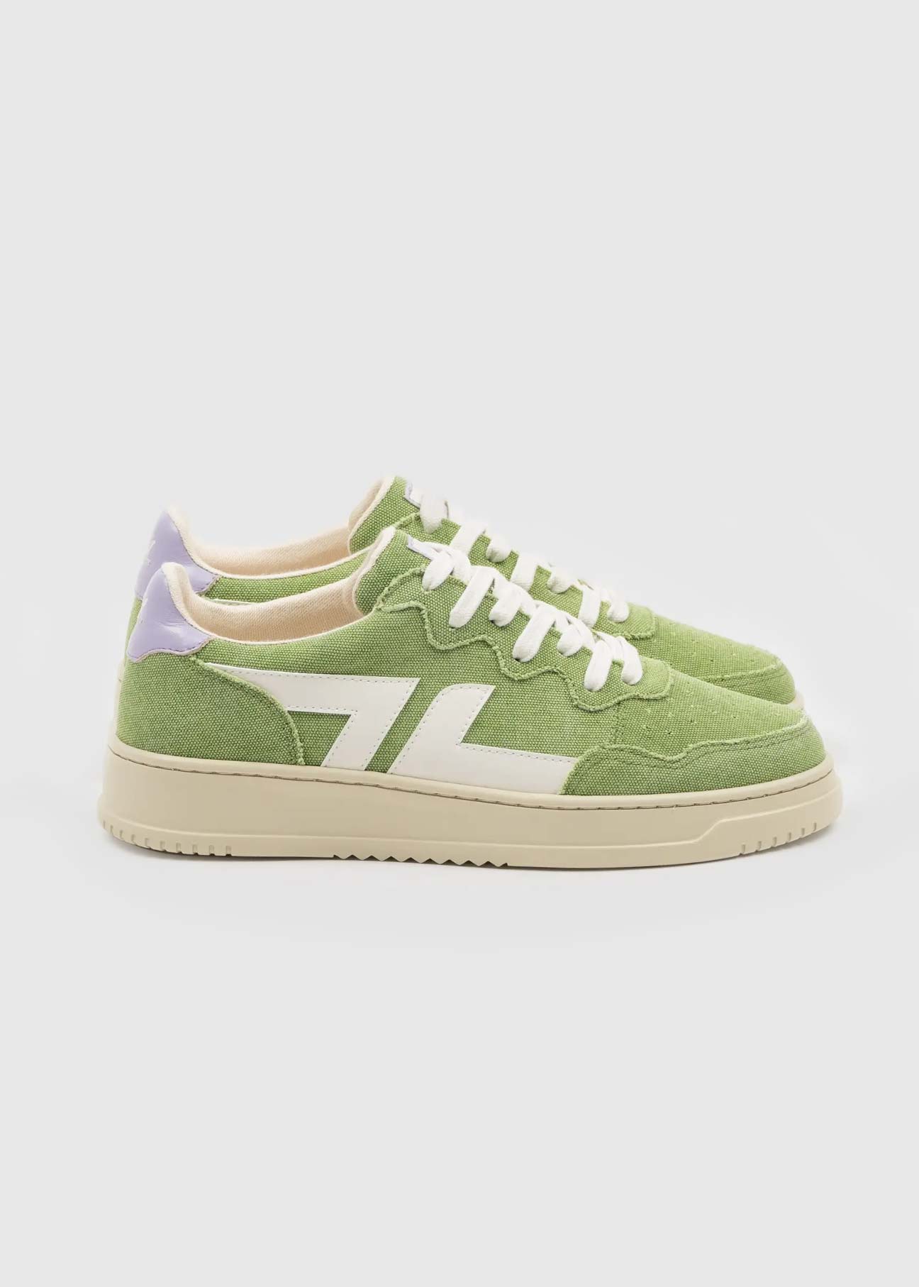 Beta-Series B4 Handmade Vegan Sneakers in Verde - Ecomarket.com