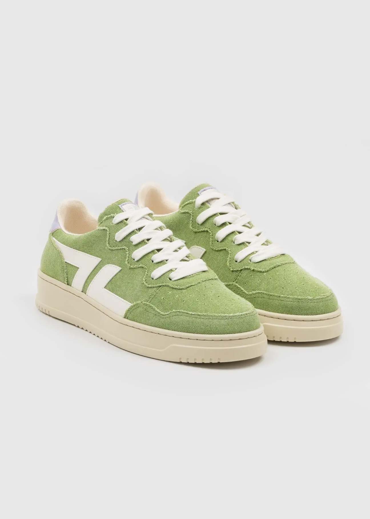 Beta-Series B4 Handmade Vegan Sneakers in Verde - Ecomarket.com
