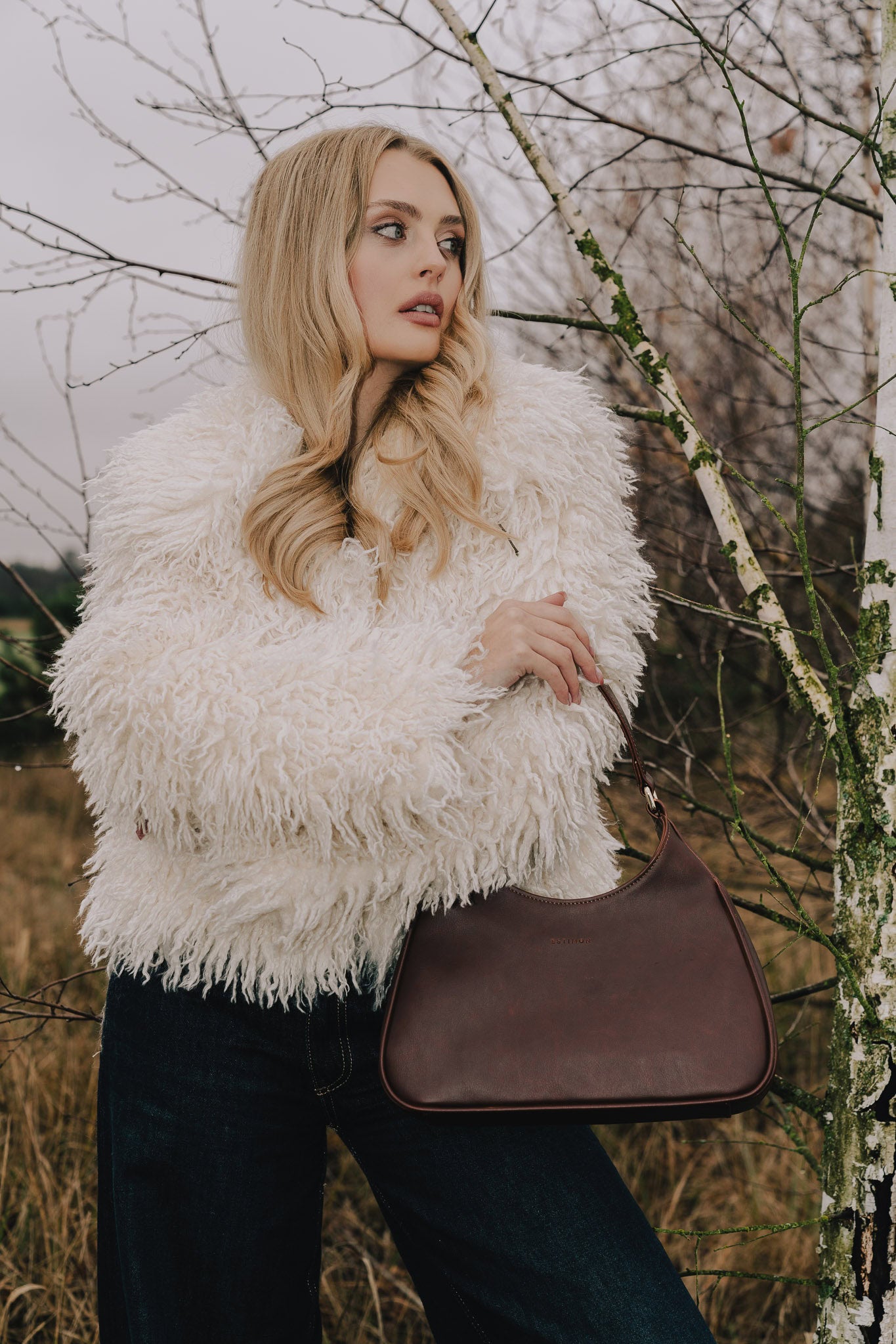AUDREY BAG – Corn Leather in Matte Brown - Ecomarket.com