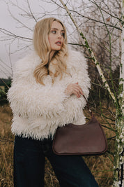 AUDREY BAG – Corn Leather in Matte Brown - Ecomarket.com