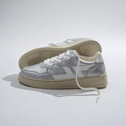 Beta-Series B1 Handmade Vegan Sneakers in Silver - Ecomarket.com