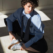Delta-Series Handmade Vegan Sneakers in Silver - Ecomarket.com