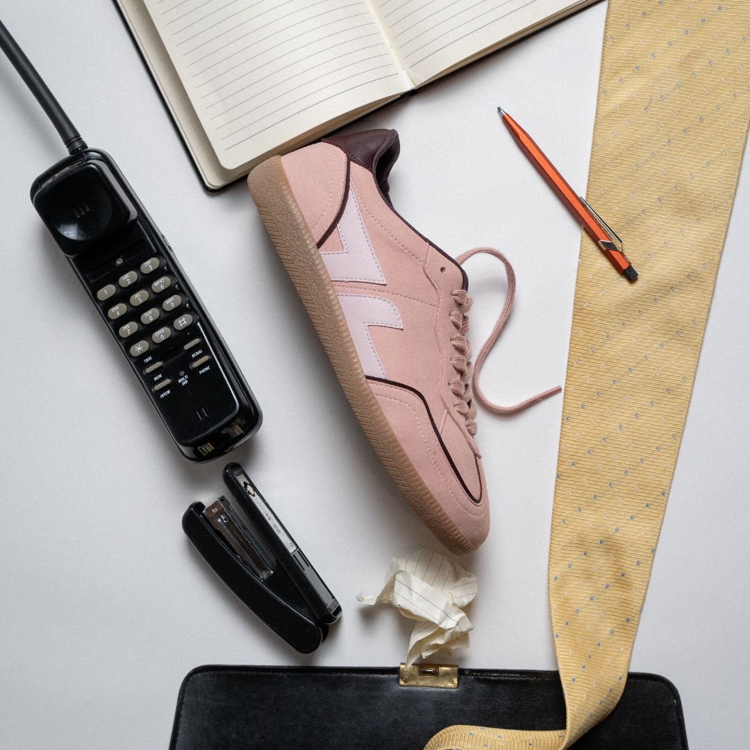 Delta-Series Handmade Vegan Sneakers in Rose - Ecomarket.com