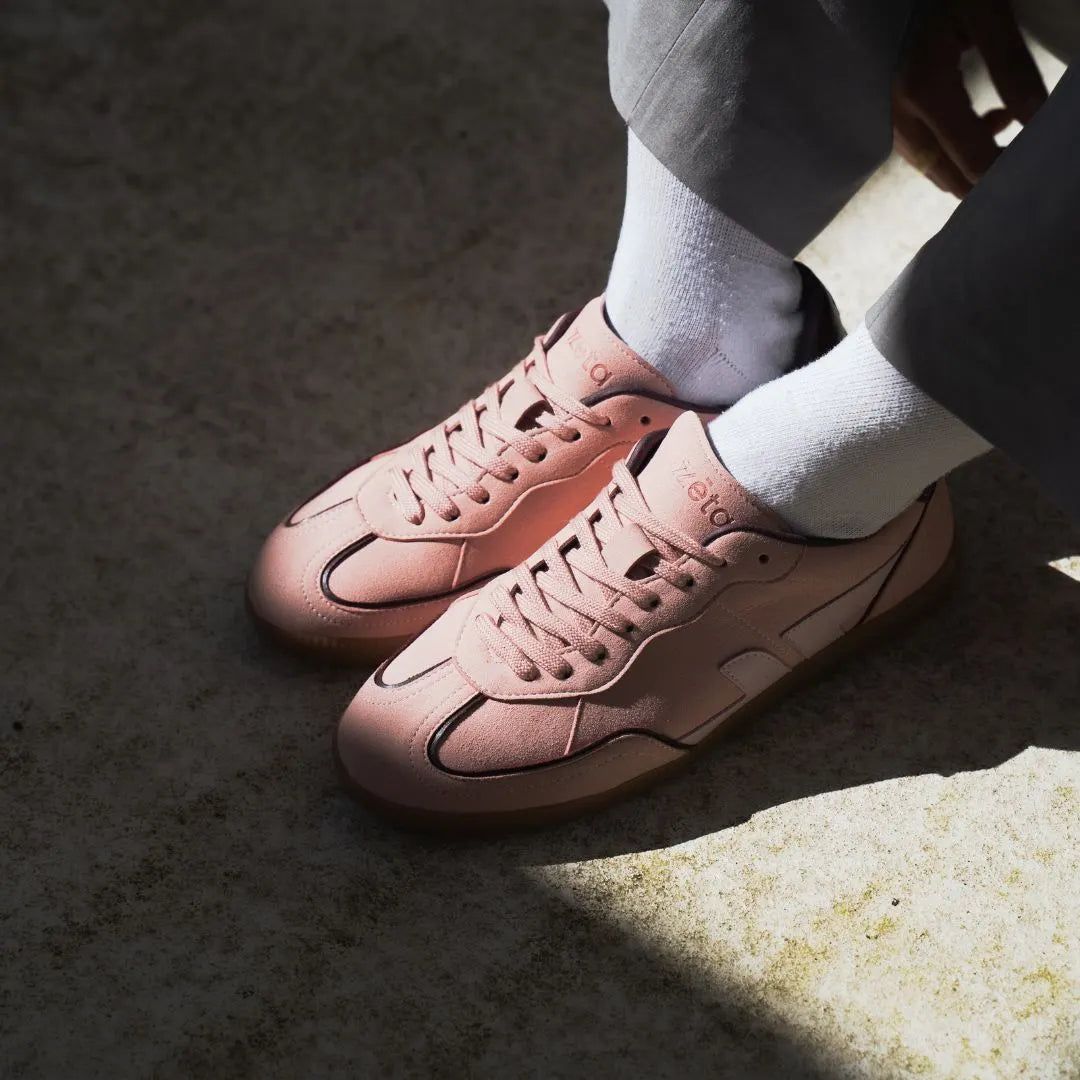 Delta-Series Handmade Vegan Sneakers in Rose - Ecomarket.com