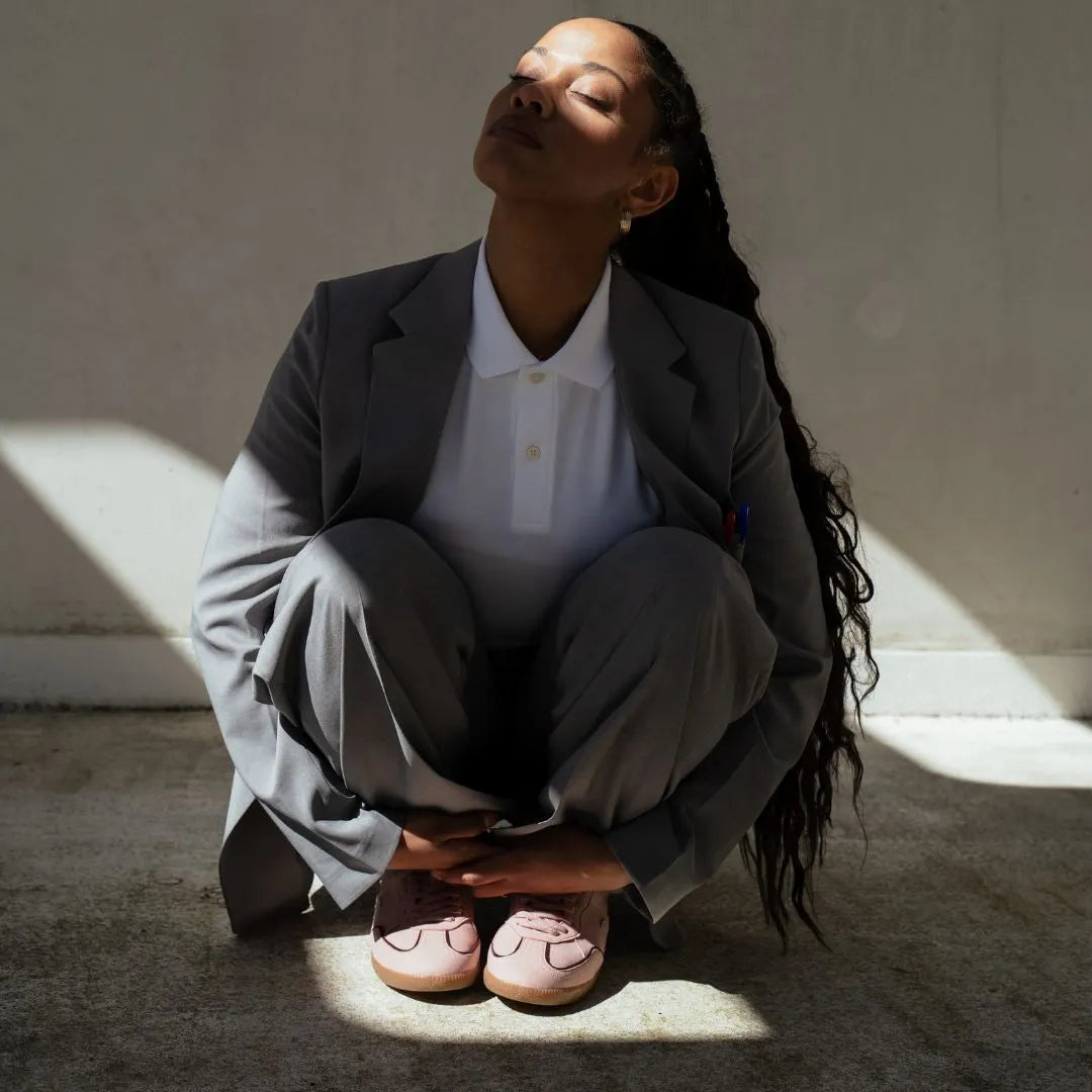 Delta-Series Handmade Vegan Sneakers in Rose - Ecomarket.com