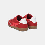 Delta-Series Handmade Vegan Sneakers in Grenat - Ecomarket.com