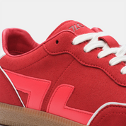 Delta-Series Handmade Vegan Sneakers in Grenat - Ecomarket.com