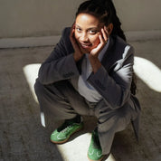 Delta-Series Handmade Vegan Sneakers in Vert - Ecomarket.com