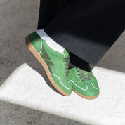 Delta-Series Handmade Vegan Sneakers in Vert - Ecomarket.com