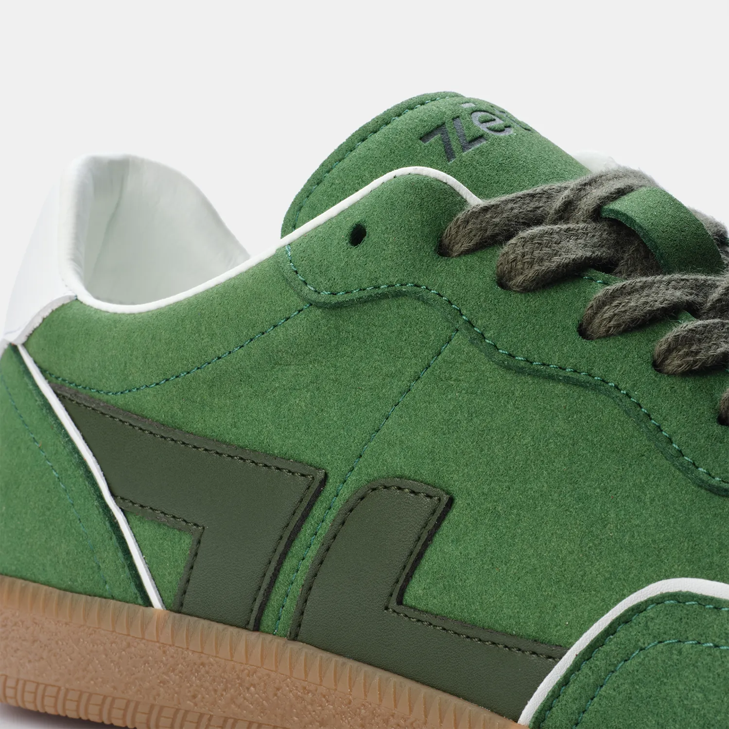 Delta-Series Handmade Vegan Sneakers in Vert - Ecomarket.com