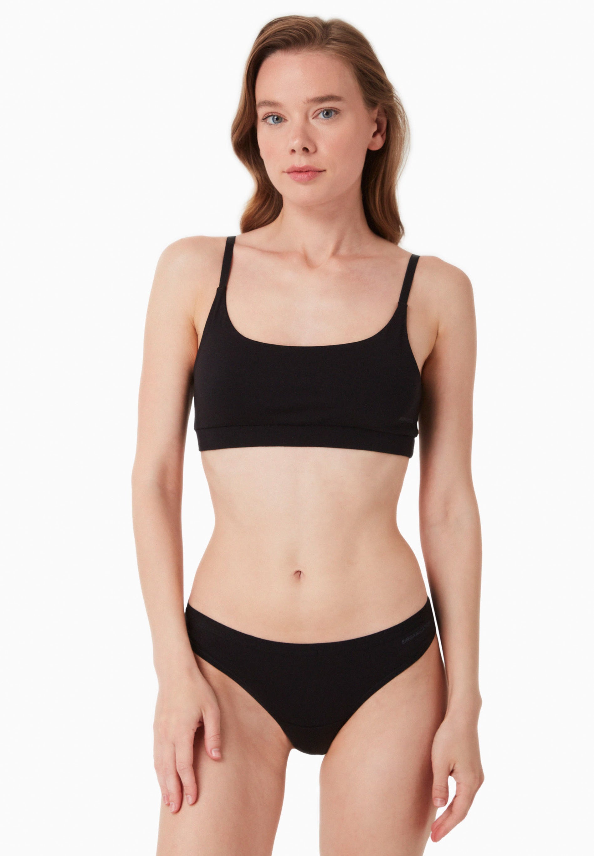 BELEEN | Bralette made from organic cotton and TENCEL™ Modal black - Ecomarket.com