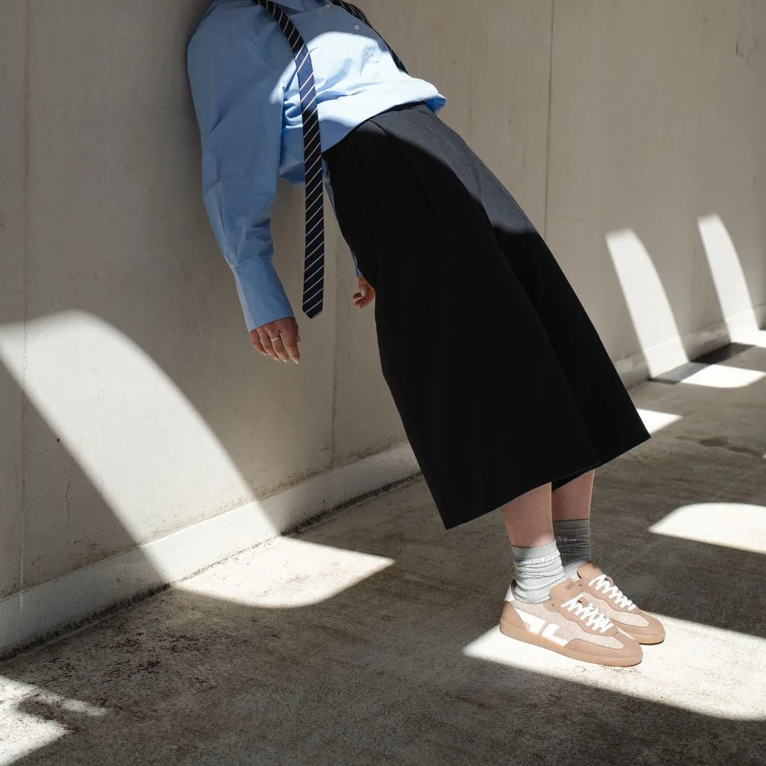 Delta-Series Handmade Vegan Sneakers in Moka - Ecomarket.com