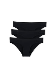 KAMILLA | Organic Cotton & TENCEL™ Modal Hipster Briefs, 3-Pack (black) - Ecomarket.com