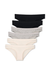 KAMILLA | Organic Cotton & TENCEL™ Modal Hipster Briefs, 6-Pack (mix) - Ecomarket.com