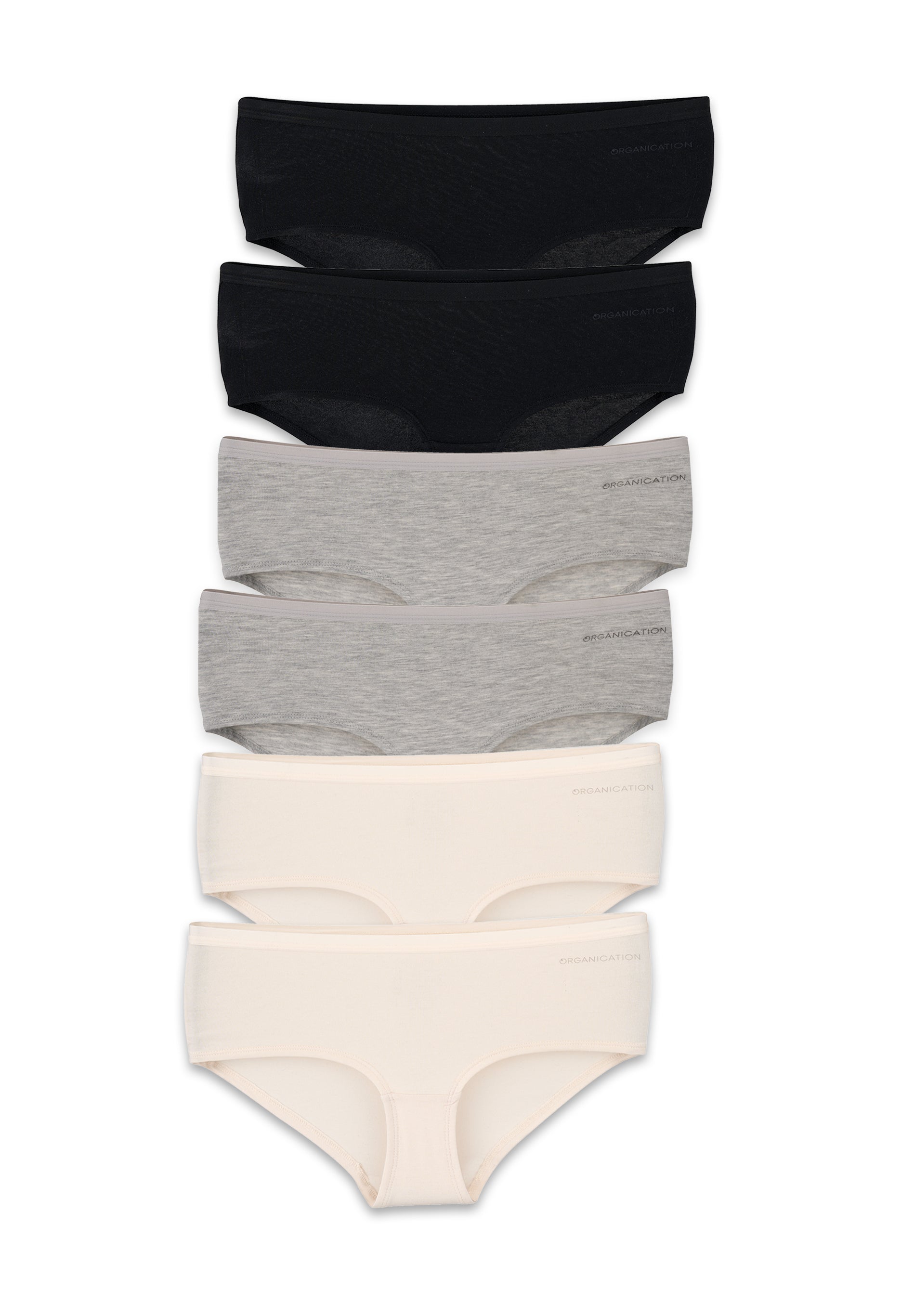 KARINNA | Organic Cotton & TENCEL™ Modal Hipster Briefs, 6-Pack (mix) - Ecomarket.com