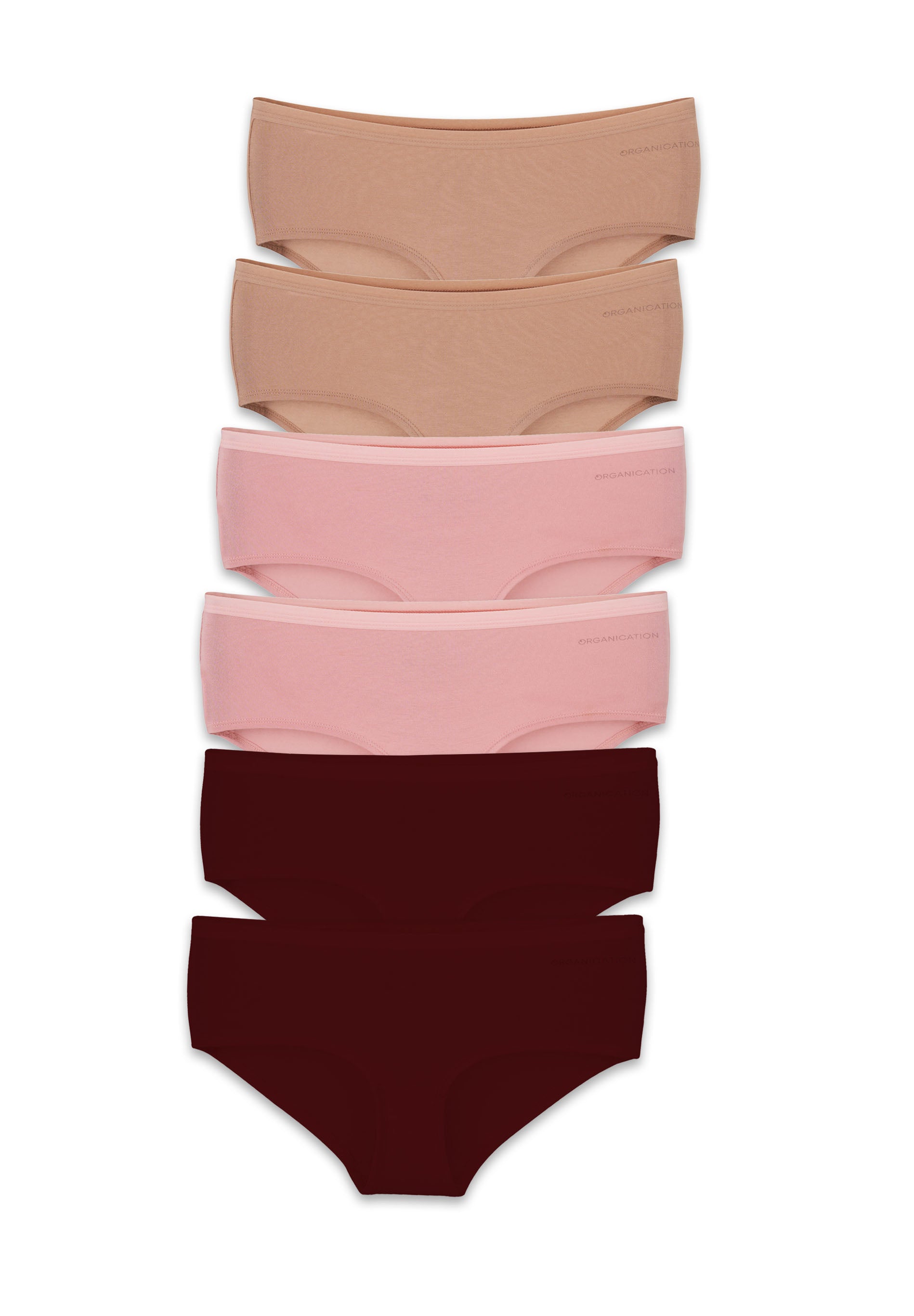 KARINNA | Organic Cotton & TENCEL™ Modal Hipster Briefs, 6-Pack (mix) - Ecomarket.com