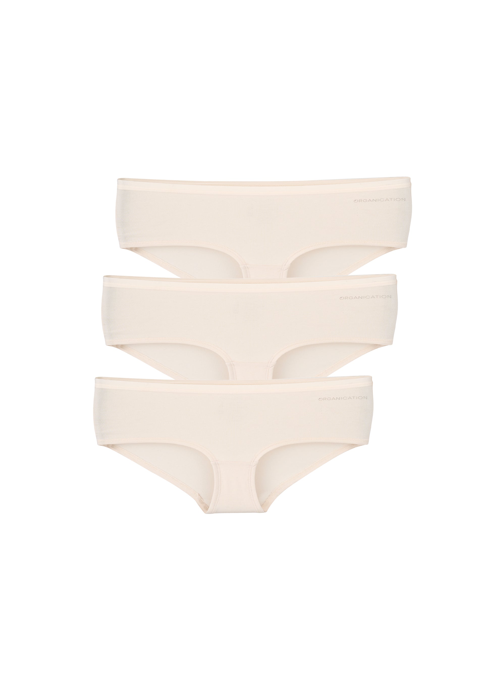 KARINNA | Organic Cotton & TENCEL™ Modal Hipster Briefs, 3-Pack (white) - Ecomarket.com