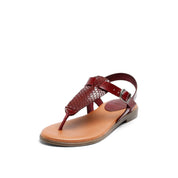 FLORA Sandals in Bordeaux color - Ecomarket.com