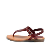 FLORA Sandals in Bordeaux color - Ecomarket.com
