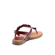 FLORA Sandals in Bordeaux color - Ecomarket.com