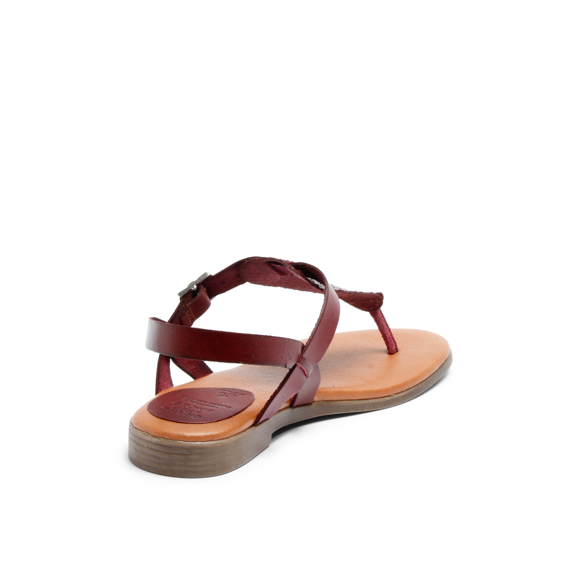 FLORA Sandals in Bordeaux color - Ecomarket.com