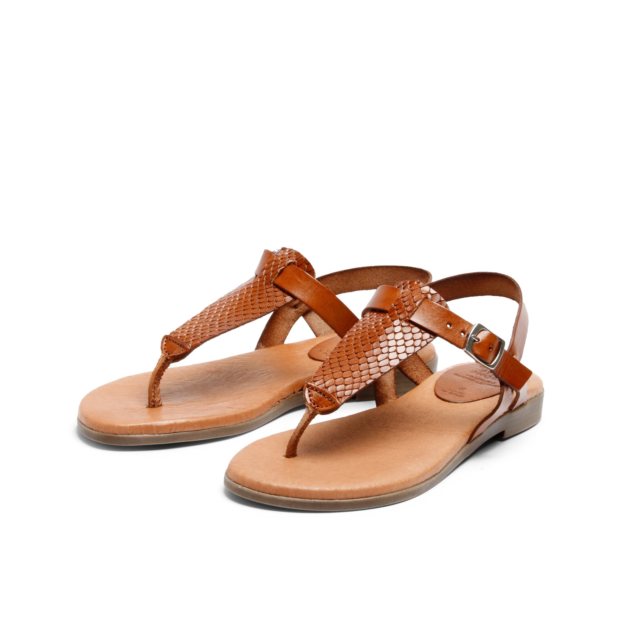 FLORA Sandals in Whiskey color - Ecomarket.com