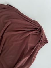 CATE - Modal Jersey Top - Chocolate - Ecomarket.com