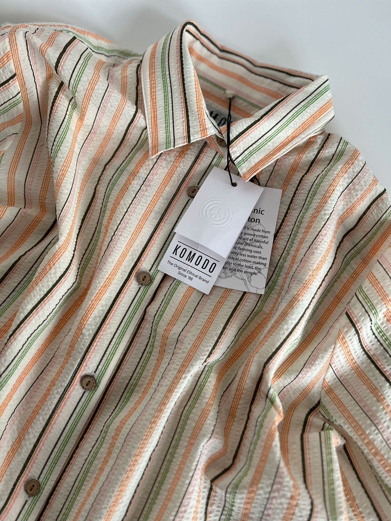 JUNGLE - Organic Cotton Shirt - Candy Stripe - Ecomarket.com