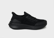8000Kicks Hemp Runners - Vegane Laufschuhe - Herren - Ganz in Schwarz