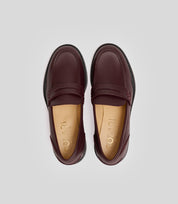 Vegan Loafer - Woman by Solari Milano, featuring a stylish design in burgundy color.